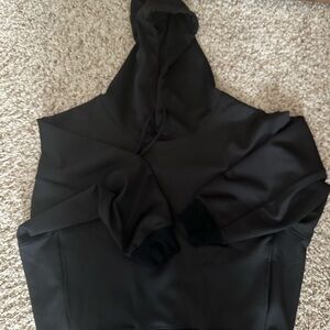 ZYIA Black Boxy Oversized Hoodie